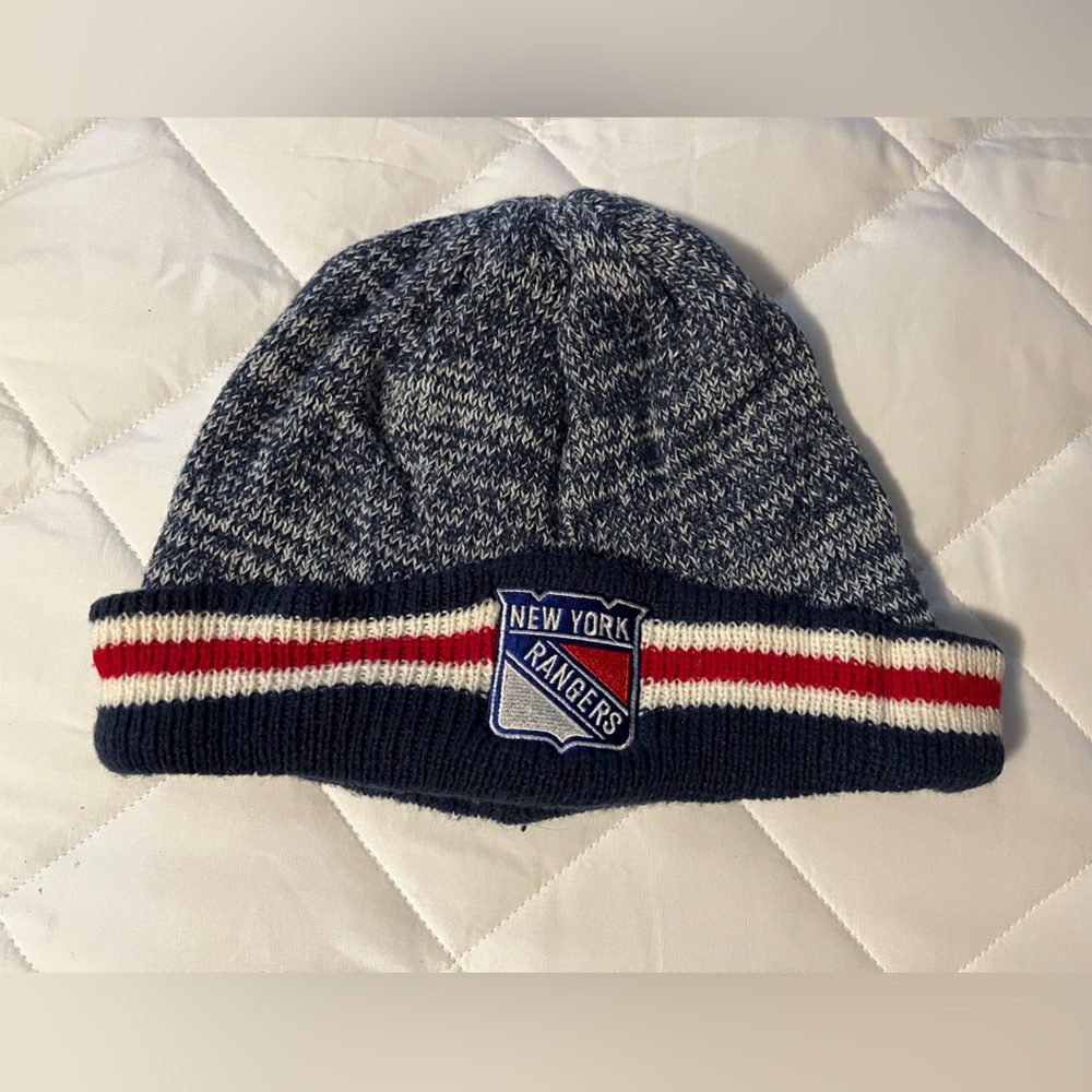 NY RANGERS HOCKEY BEANIE- WORN BUT GOOD CONDITION!